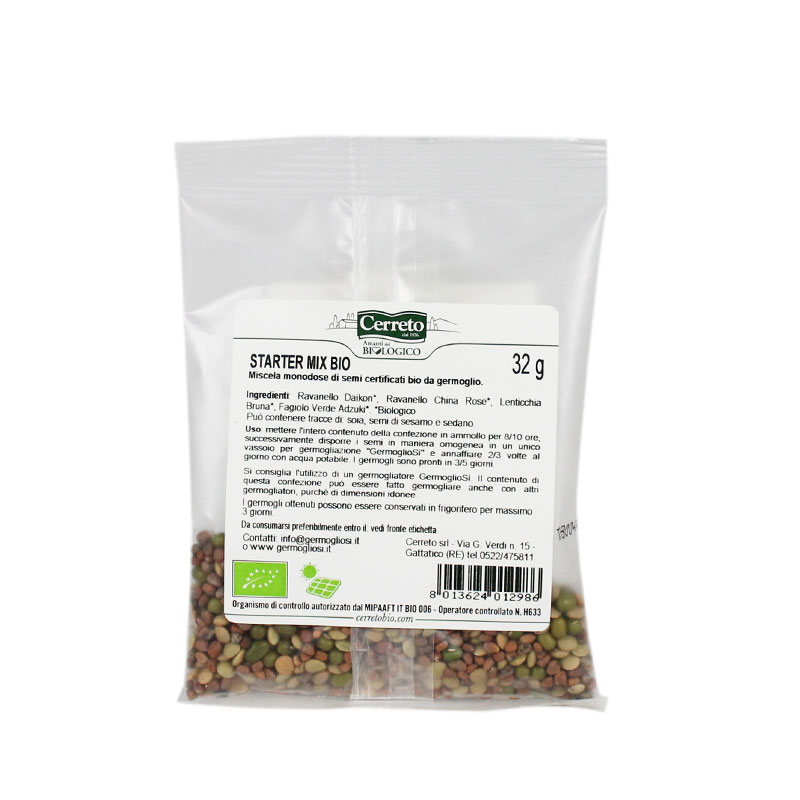 Seeds for sprouters Starter Mix - 10 Pack x 32 gr.