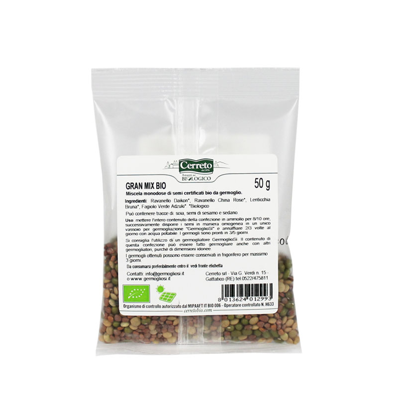 Seeds for sprouters Gran Mix - 5 Pack x 50 gr.